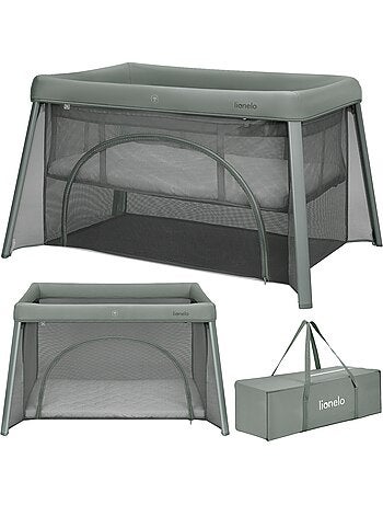 Cuna plegable 2 en 1 LIONELO Mila - Ultraligera - Cuna para bebé - Colchón de 4 cm - Bolsa incluida