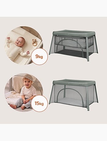 Cuna plegable 2 en 1 LIONELO Mila - Ultraligera - Cuna para bebé - Colchón de 4 cm - Bolsa incluida