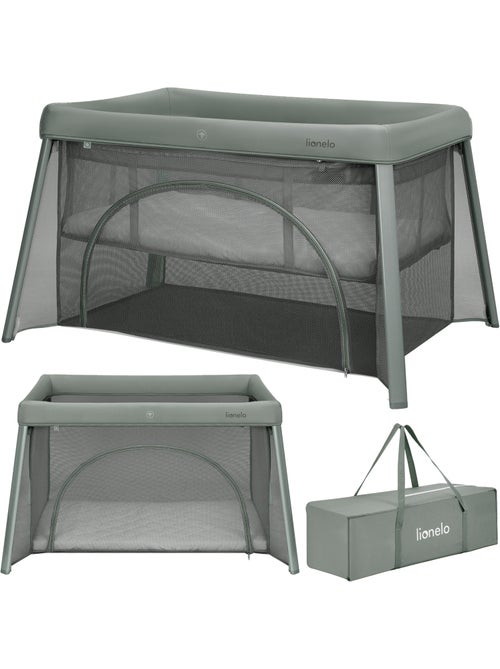 Cuna plegable 2 en 1 LIONELO Mila - Ultraligera - Cuna para bebé - Colchón de 4 cm - Bolsa incluida - Kiabi Cuna plegable 2 en 1 LIONELO Mila - Ultraligera - Cuna para bebé - Colchón de 4 cm - Bolsa incluida - Kiabi