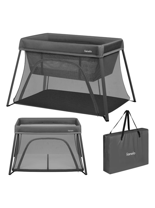 Cuna plegable 3 en 1 LIONELO Alice - Ultraligera - Cuna - Parque infantil - Colchón de 3 cm - Kiabi