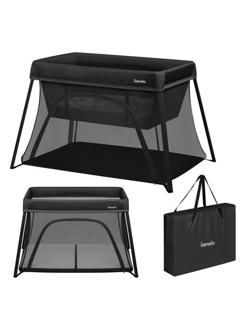 Cuna plegable 3 en 1 LIONELO Alice - Ultraligera - Cuna - Parque infantil - Colchón de 3 cm - Kiabi