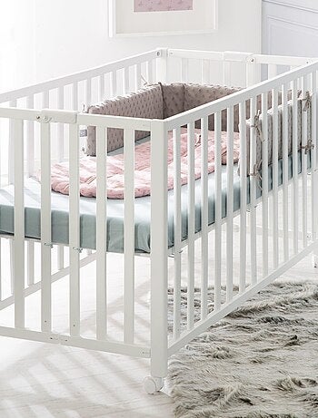 Cuna plegable con ruedas y altura ajustable 'Roba Fold Up'