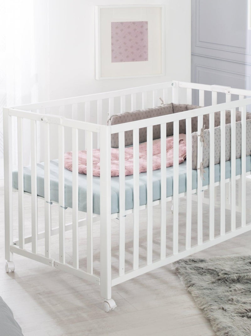 Cuna plegable con ruedas y altura ajustable 'Roba Fold Up' Blanco - Kiabi