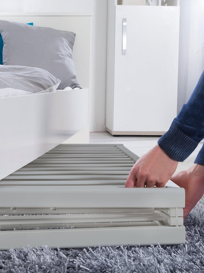 Cuna plegable con ruedas y altura ajustable 'Roba Fold Up' Gris topo - Kiabi
