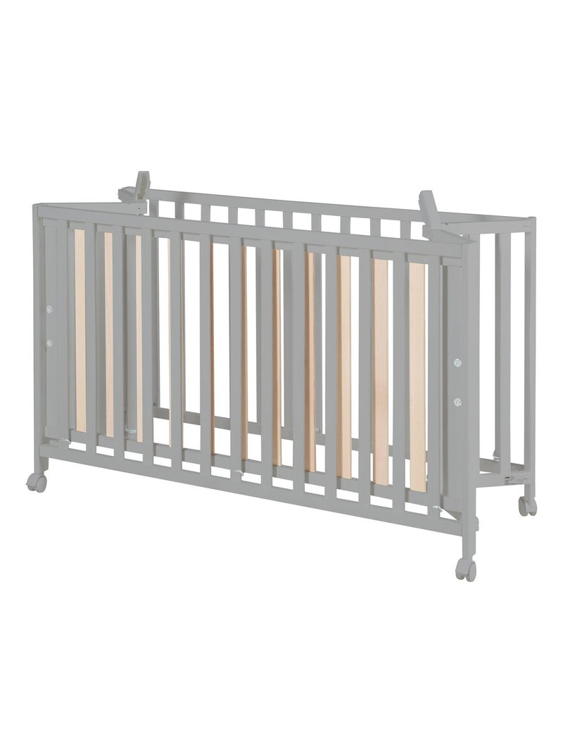 Cuna plegable con ruedas y altura ajustable 'Roba Fold Up' Gris topo - Kiabi