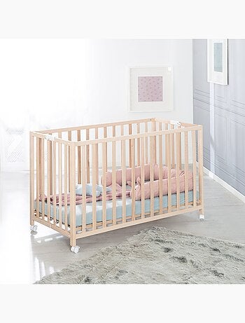 Cuna plegable con ruedas y altura ajustable 'Roba Fold Up'