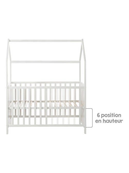 Cuna tipo casita convertible en colecho y sofá - altura ajustable 'Roba' - Kiabi