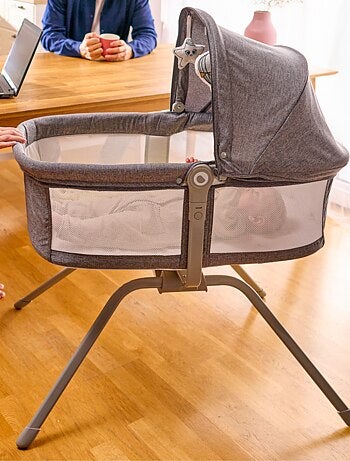 Cuna y cama inteligente LIONELO - Cuna de viaje - Hasta 9 kg - Con colchón - Bolsa de transporte