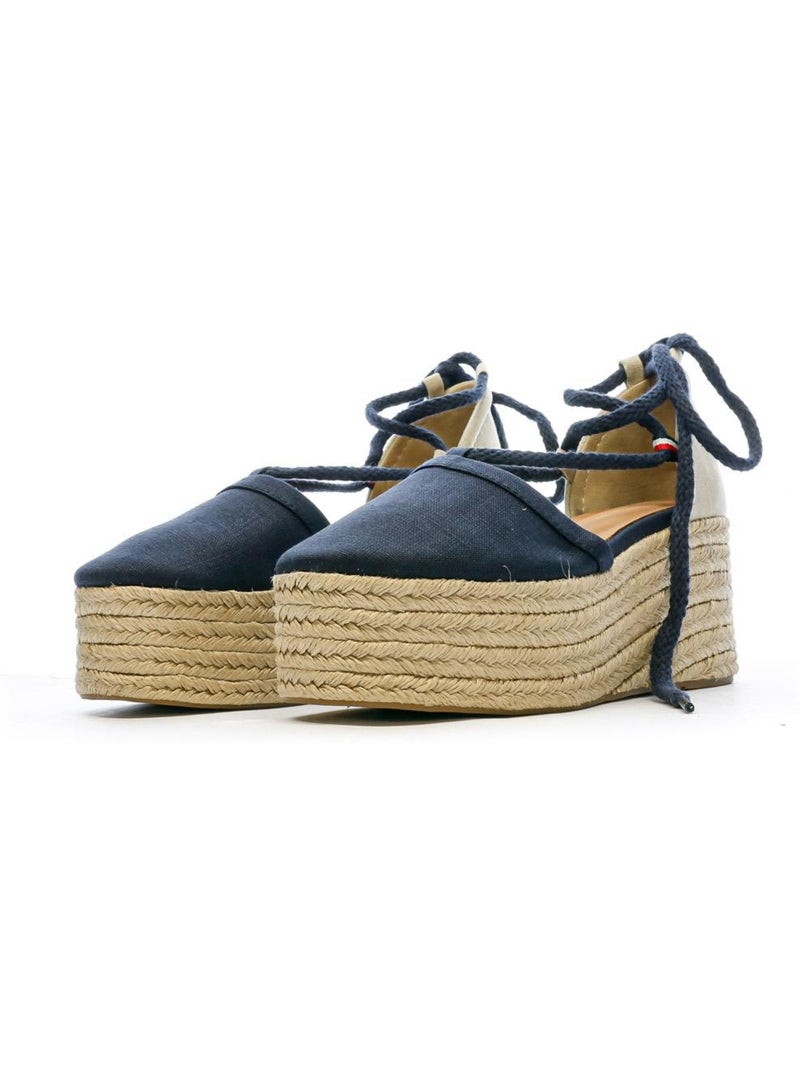 Cuñas de Lino para Mujer Tommy Hilfiger Azul - Kiabi