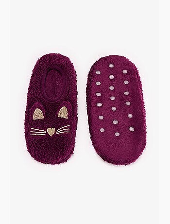 Cuteness calcetines de estar por casa con estampado de gato penti