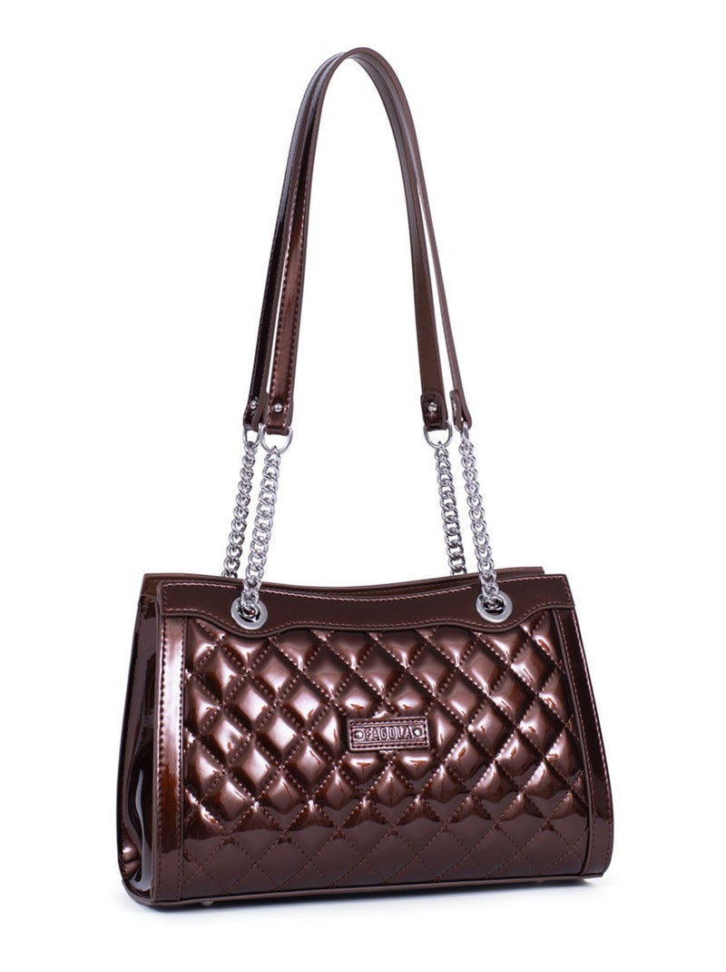 DAISY - Bolso de hombro con 2 asas Bronce - Kiabi