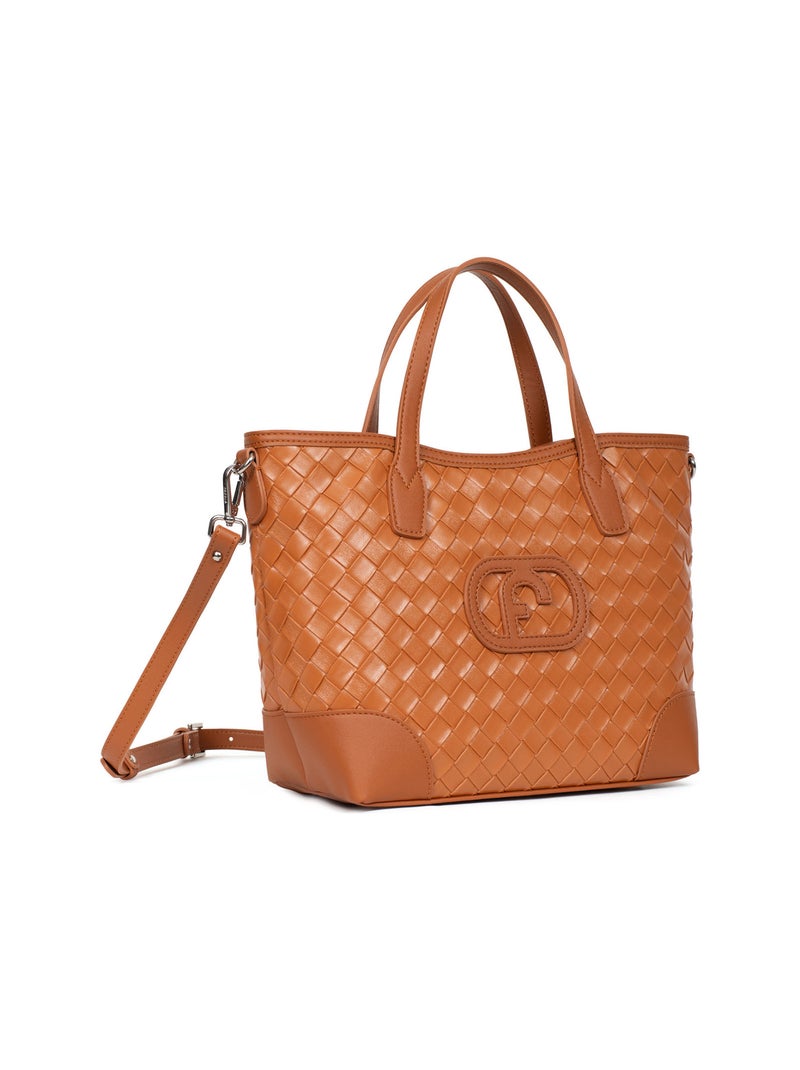 DAPHNE - Bolso con 2 asas Marrón caramelo - Kiabi