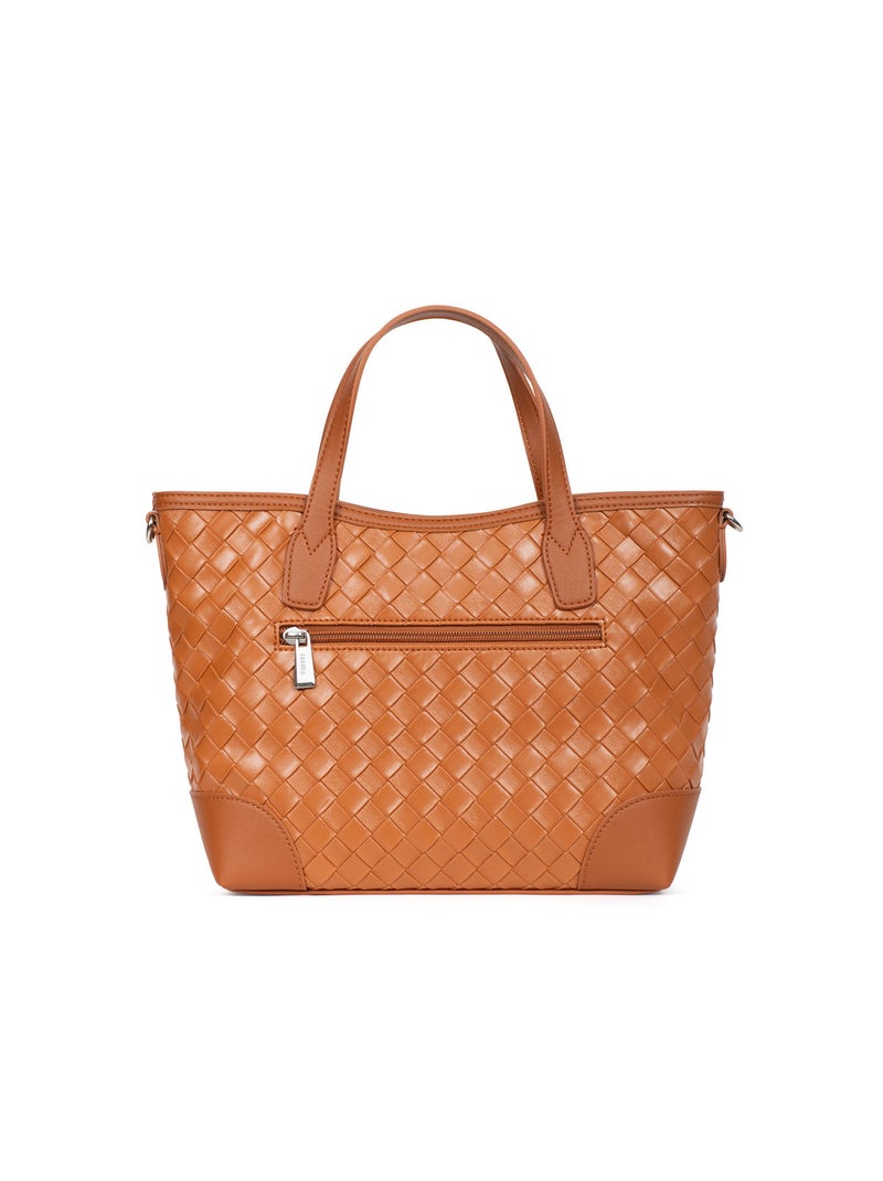 DAPHNE - Bolso con 2 asas Marrón caramelo - Kiabi