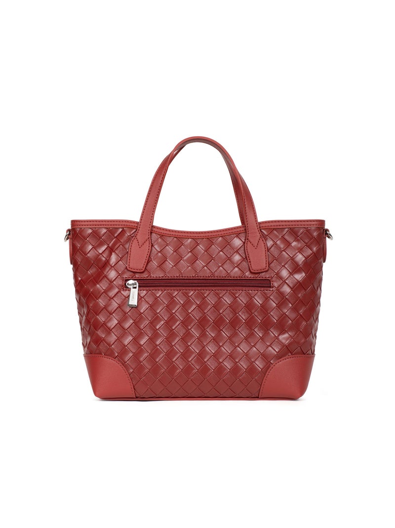 DAPHNE - Bolso con 2 asas Negro Burdeos - Kiabi