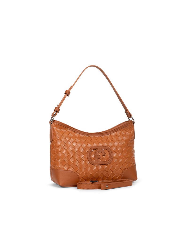 DAPHNE - Bolso de hombro con 1 asa Marrón caramelo - Kiabi