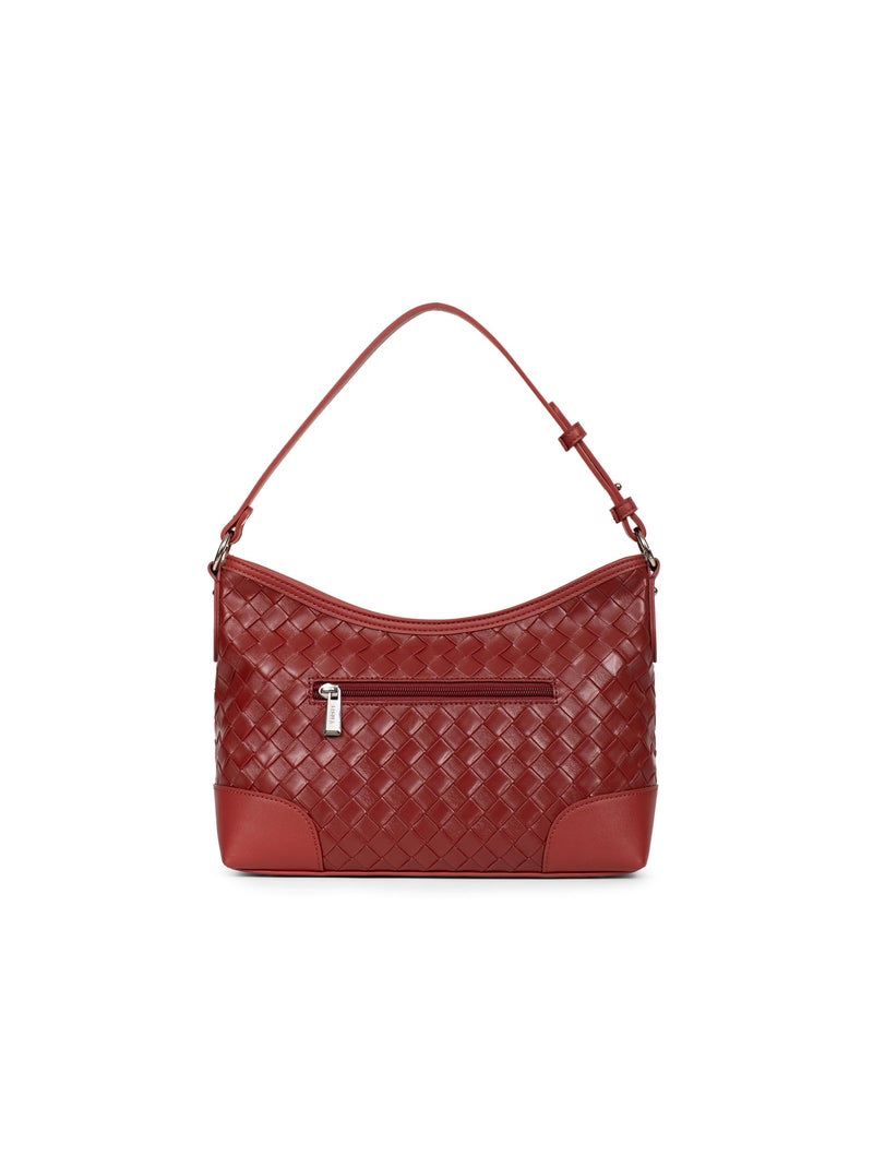 DAPHNE - Bolso de hombro con 1 asa Negro Burdeos - Kiabi