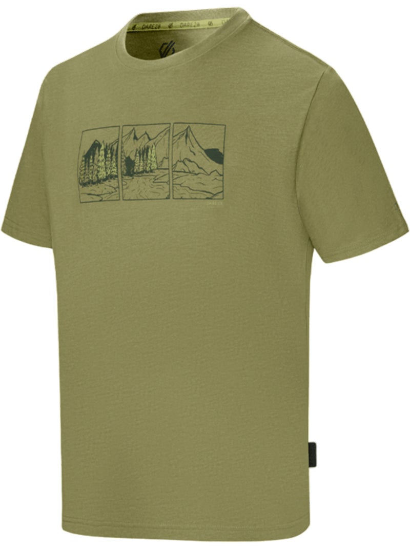 Dare 2B - Camiseta Movement III Diseño Escena de Montaña para Hombre Verde caqui - Kiabi