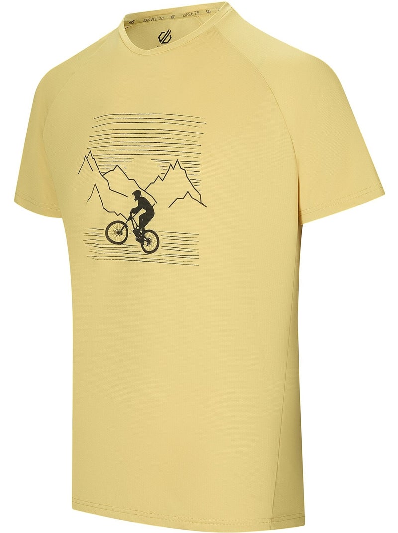 Dare 2B - Camiseta Tech II Diseño Bicicleta de Montaña para Hombre Amarillo - Kiabi