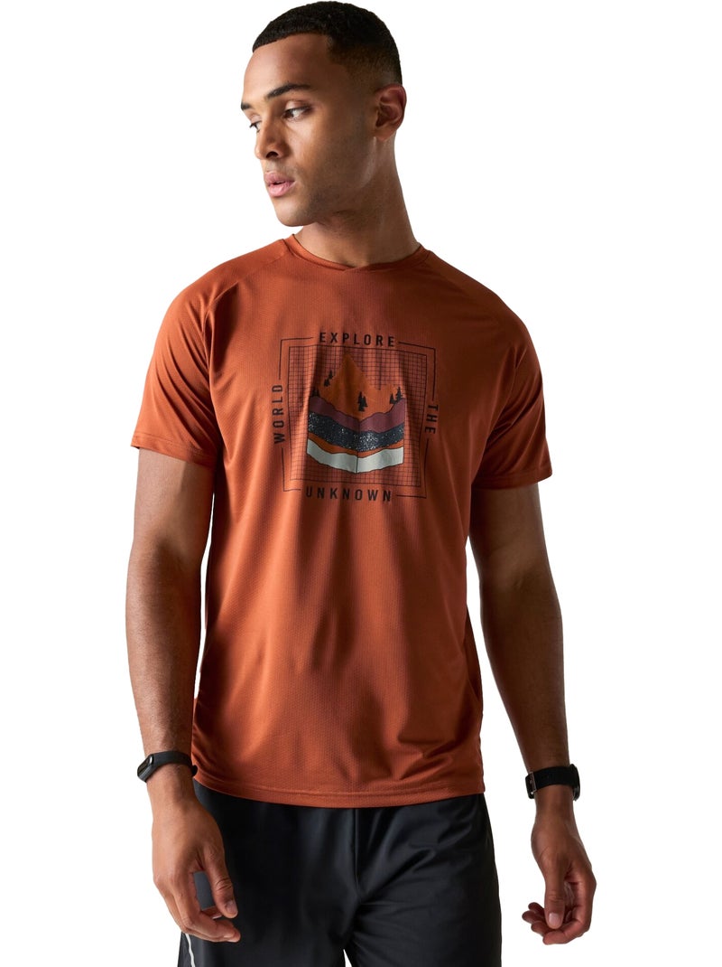 Dare 2B - Camiseta Tech II Diseño por Capas para Hombre Naranja - Kiabi