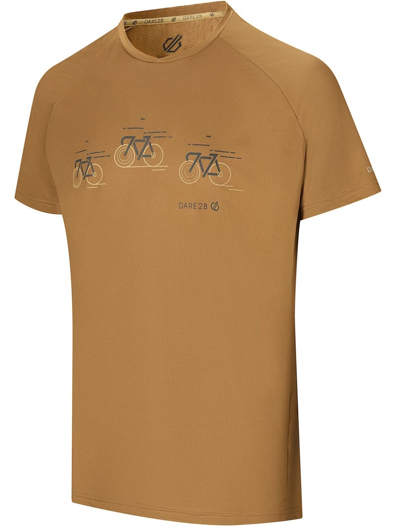 Dare 2B - Camiseta Tech II Diseño Puntera de Ciclista para Hombre Amarillo - Kiabi