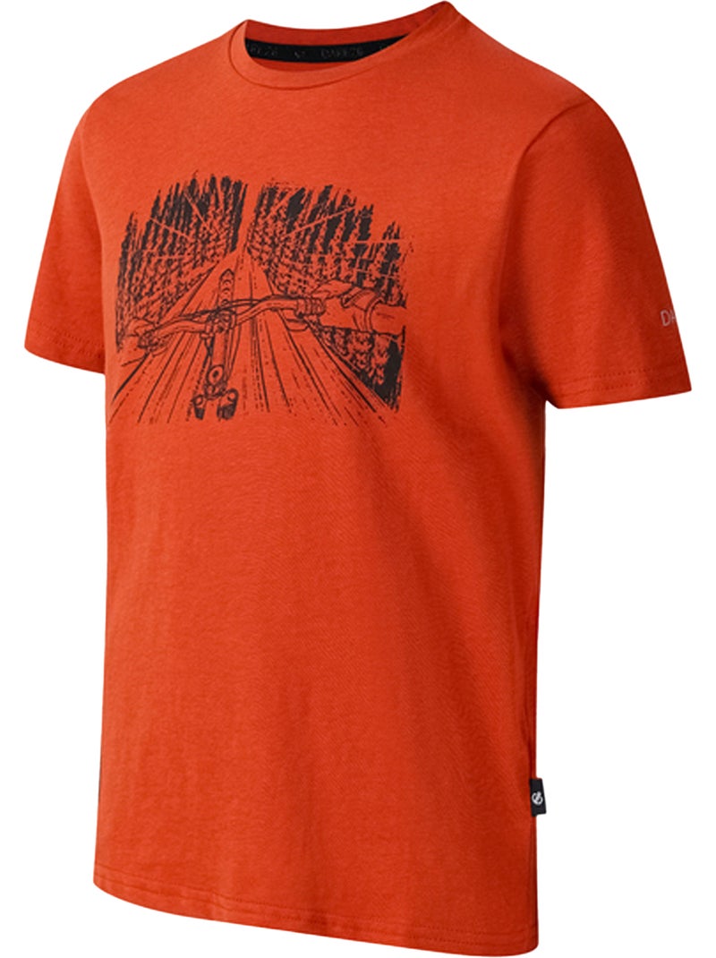 Dare 2B - Camiseta Trailblazer III Diseño Estampado de Naturaleza para Niños/Niñas Naranja - Kiabi