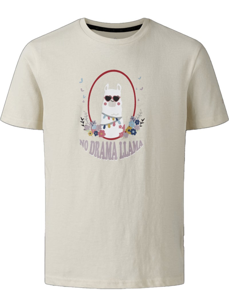 Dare 2B - Camiseta Trailblazer III Diseño Llama para Niños/Niñas Marfil - Kiabi