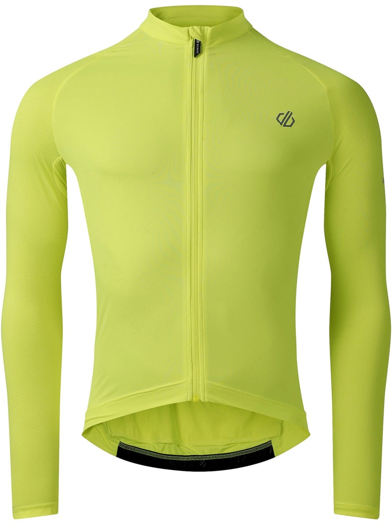 Dare 2B - Jersey de Ciclismo Lightning de Manga Larga para Hombre Amarillo fluorescente - Kiabi