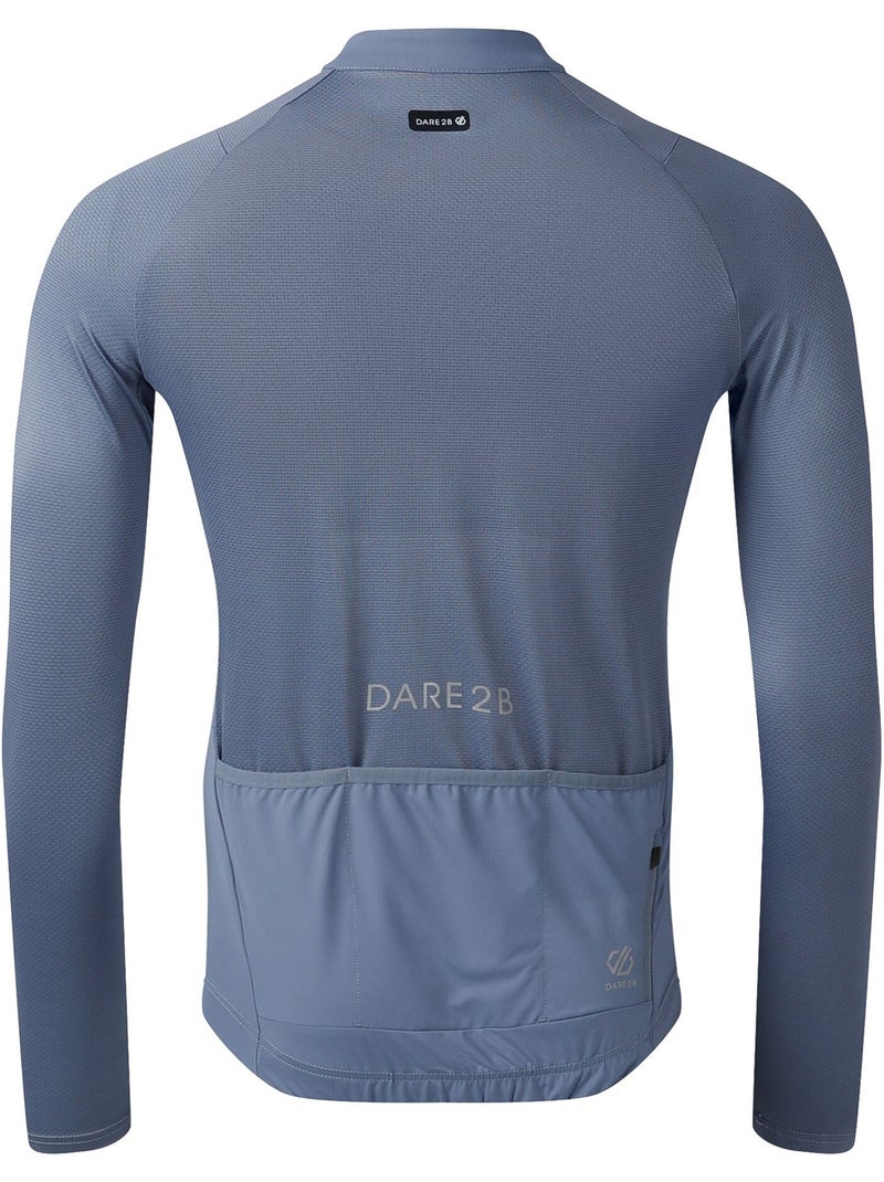 Dare 2B - Jersey de Ciclismo Lightning de Manga Larga para Hombre Azul grisáceo - Kiabi