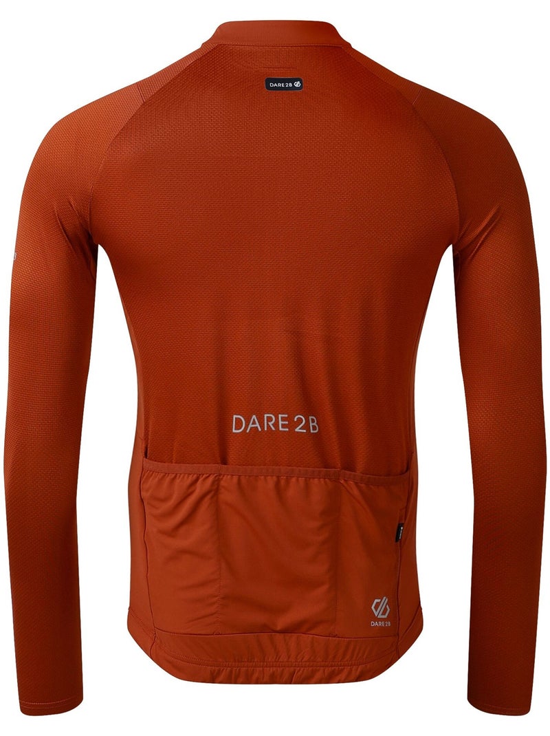 Dare 2B - Jersey de Ciclismo Lightning de Manga Larga para Hombre Naranja coral - Kiabi