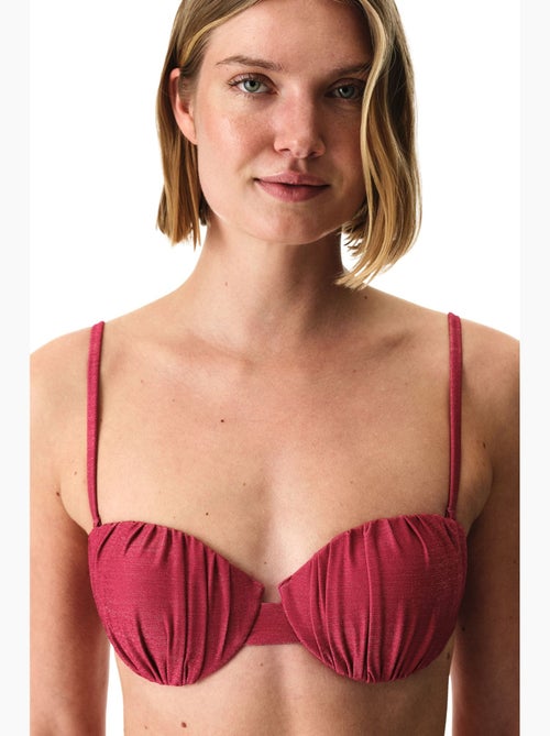 Dayana shell top de bikini brillante penti - Kiabi Dayana shell top de bikini brillante penti - Kiabi
