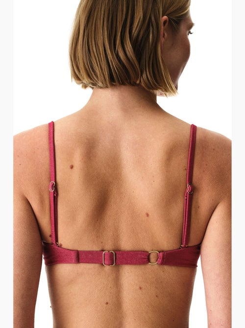 Dayana shell top de bikini brillante penti - Kiabi Dayana shell top de bikini brillante penti - Kiabi