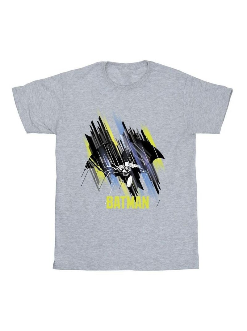 DC Comics - Camiseta de Batman Volador para Hombre Gris jaspeado - Kiabi