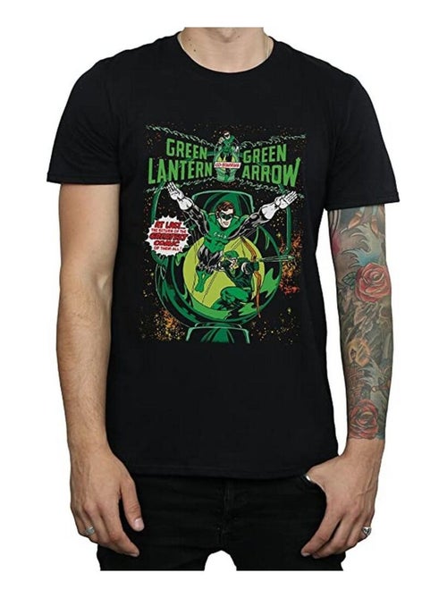 DC Comics - Camiseta de Linterna Verde y Flecha Verde Portada de Cómic de Algodón para Hombre - Kiabi