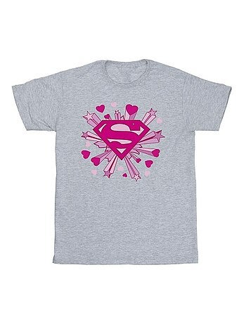 DC Comics - Camiseta de Superman Estrellas y Corazones para Hombre