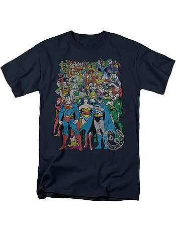 DC Comics - Camiseta Diseño Logotipo para Adultos Unisex