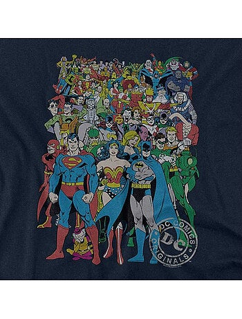 DC Comics - Camiseta Diseño Logotipo para Adultos Unisex