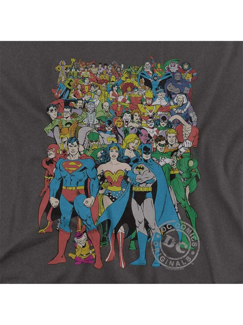 DC Comics - Camiseta Diseño Logotipo para Adultos Unisex Gris gris antracita - Kiabi