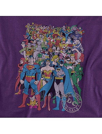 DC Comics - Camiseta Diseño Logotipo para Adultos Unisex
