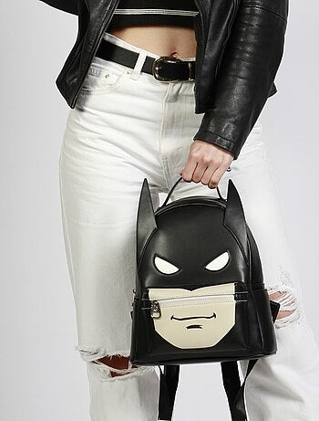 DC Comics Batman Batsignal Mochila Heady, Negro