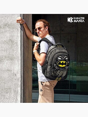 DC Comics Batman Caped Mochila Running PLUS, Negro