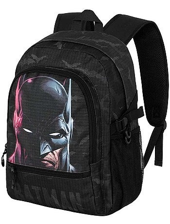 DC Comics Batman Face Mochila Fight FAN 2.2, Negro