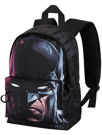 DC Comics Batman Face Mochila Pequeña HS FAN, Negro