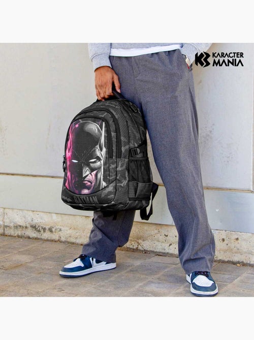 DC Comics Batman Face Mochila Running PLUS, Negro - Kiabi DC Comics Batman Face Mochila Running PLUS, Negro - Kiabi