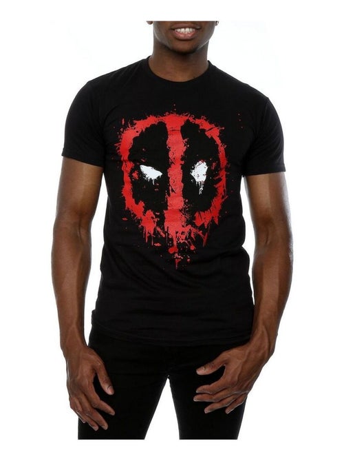 Deadpool - Camiseta Cara Splat de Algodón para Hombre - Kiabi Deadpool - Camiseta Cara Splat de Algodón para Hombre - Kiabi