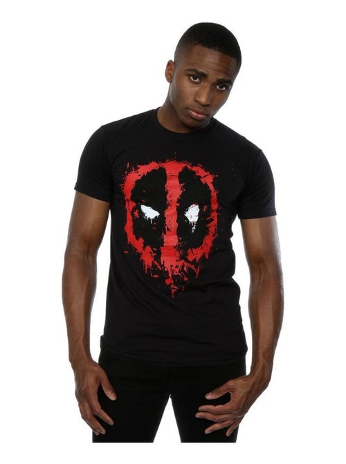 Deadpool - Camiseta Cara Splat de Algodón para Hombre - Kiabi Deadpool - Camiseta Cara Splat de Algodón para Hombre - Kiabi