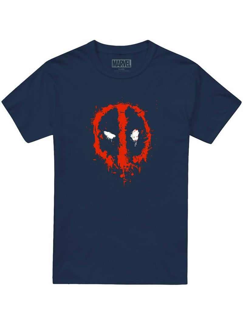 Deadpool - Camiseta Diseño Pintado para Adultos Unisex Azul marino - Kiabi