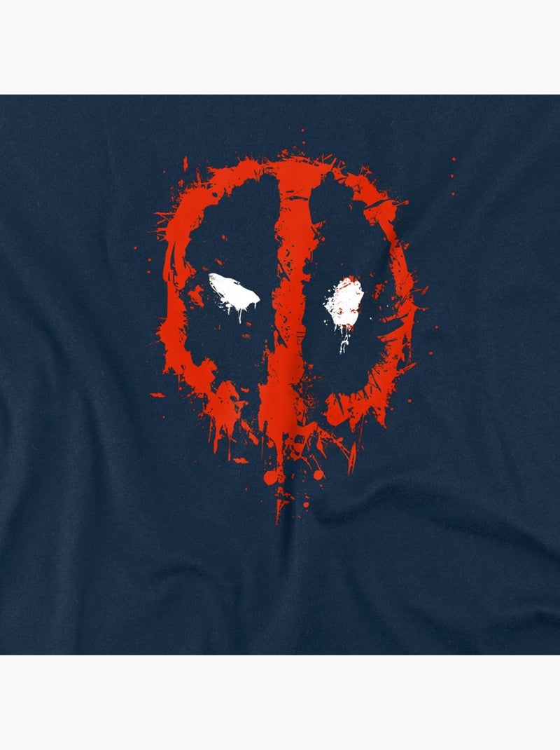 Deadpool - Camiseta Diseño Pintado para Adultos Unisex Azul marino - Kiabi