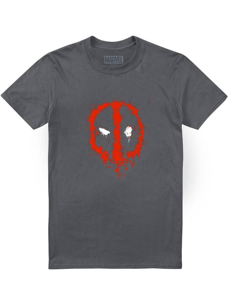 Deadpool - Camiseta Diseño Pintado para Adultos Unisex Gris negro - Kiabi