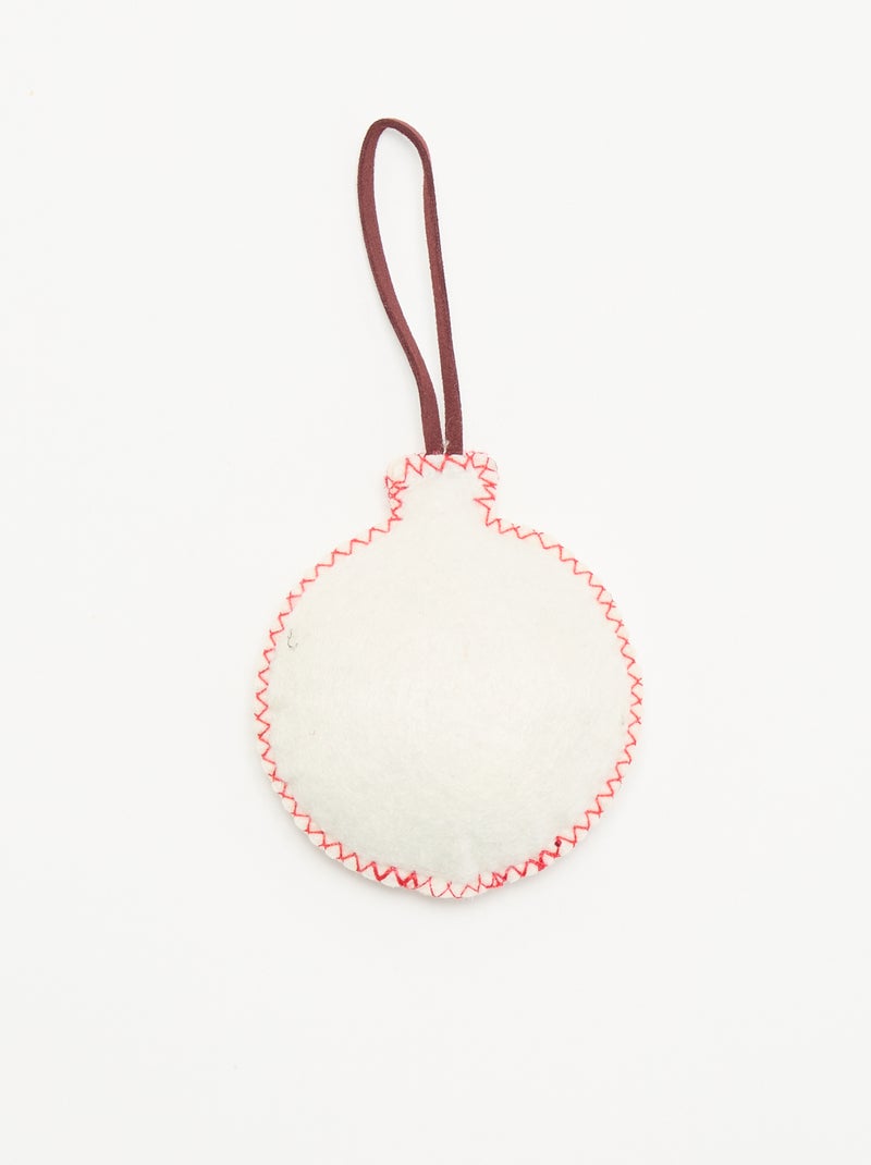 Decoración de Navidad de fieltro Blanco - Kiabi