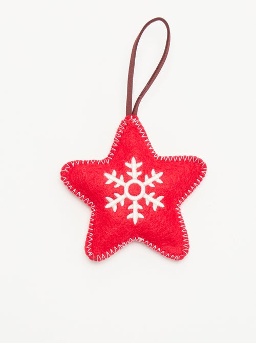 Decoración de Navidad de fieltro - Kiabi
